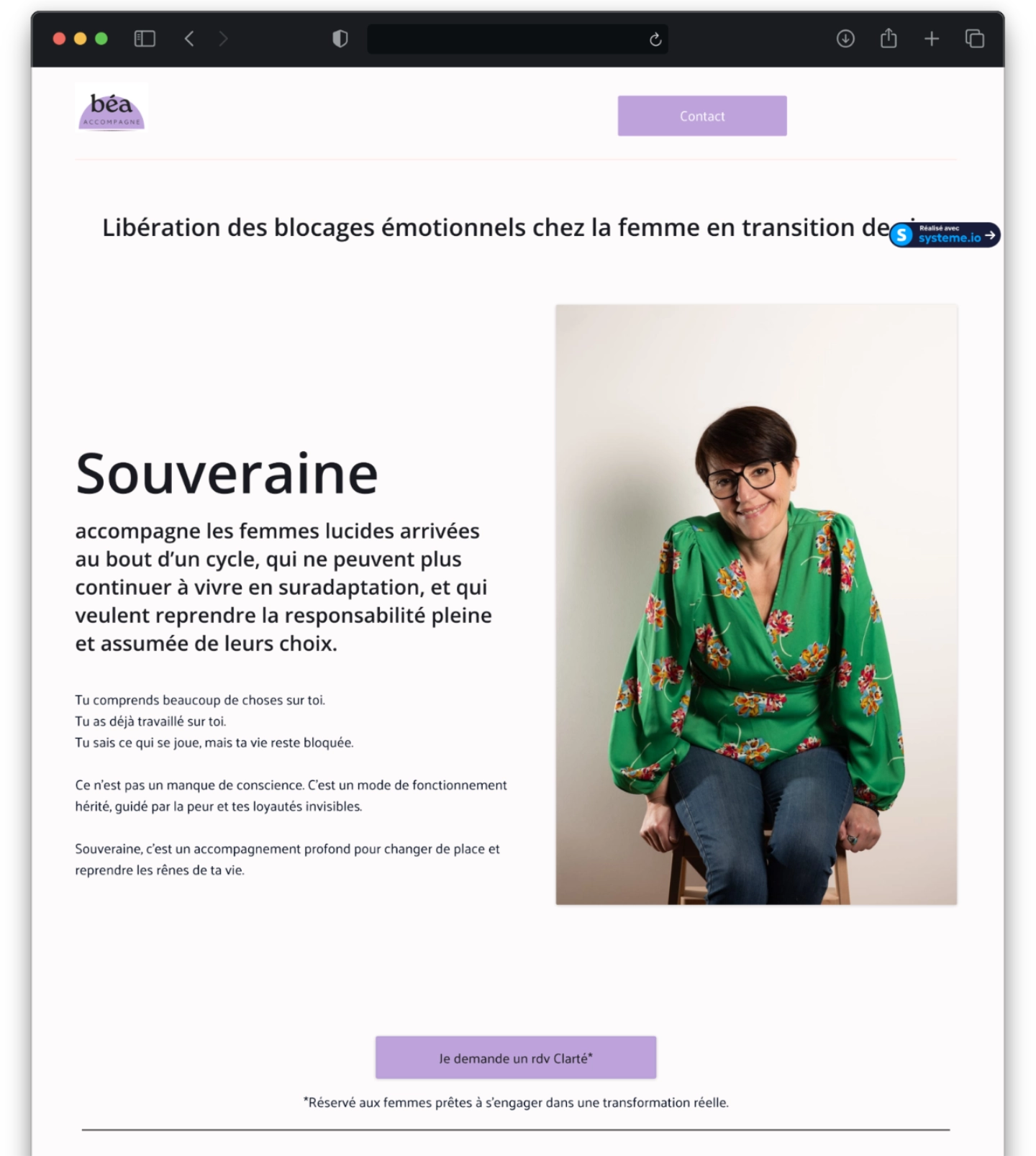 site web de Béatrice psychopraticienne